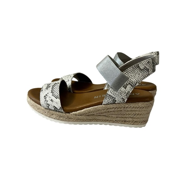 Anne Klein Shoes - Wedge Sandal Anne Klein Cait  Snakeskin Pattern. Size 7.5